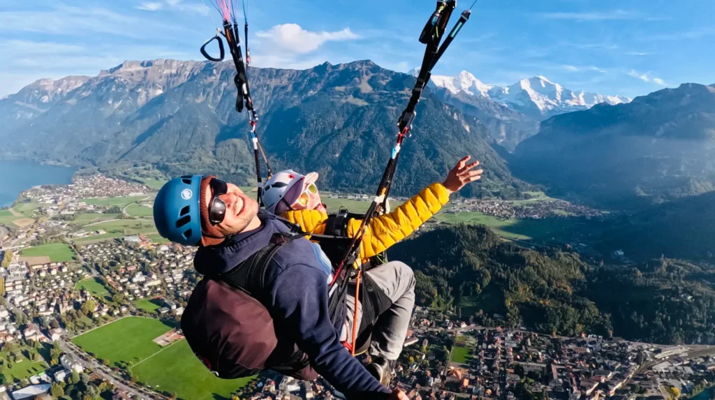 Tandem Paragliding Interlaken, Tandem Paragliding Ablauf erklärt