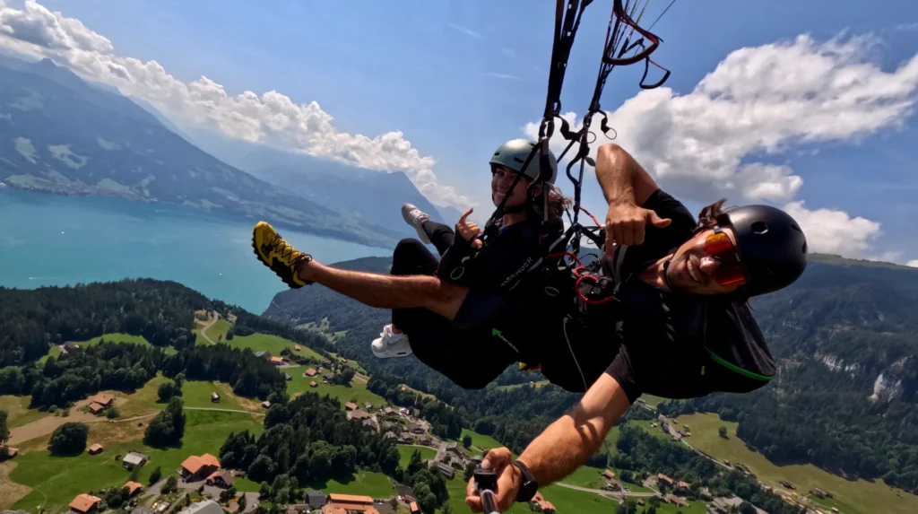 wenn die gleitschirm. voraussetzungen stimmt ist der Flug ein voller Genuss